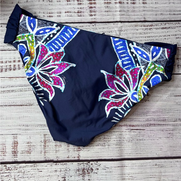 Trina Turk Navy Swim Bikini Bottom - Picture 4 of 7
